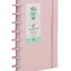 Clearance Talia Caderno Smart A5 com Elástico 100 Folhas Rosa Pastel