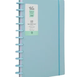 Talia Cadernos E Recargas|Cadernos De Disco > Caderno Smart A4 com Elástico 100 Folhas Artic Ice