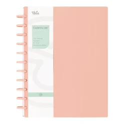 Talia Cadernos De Disco > Caderno Smart A4 Pautado 100 folhas Pessego