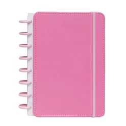 Discount Talia Caderno Smart A5 Pautado 80 Folhas com Elástico e Suporte Esferográfica Rosa