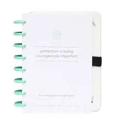 Talia Cadernos E Recargas|Cadernos De Disco > Caderno Smart A5 Pautado 80 Folhas com Elástico e Suporte Esferográfica Verde