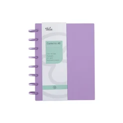 Talia Cadernos E Recargas|Cadernos De Disco > Caderno Smart A5 Pautado 100 Folhas Lavanda