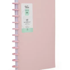 Talia Cadernos E Recargas|Cadernos De Disco > Caderno Smart A4 Pautado 100 Folhas Rosa Pastel