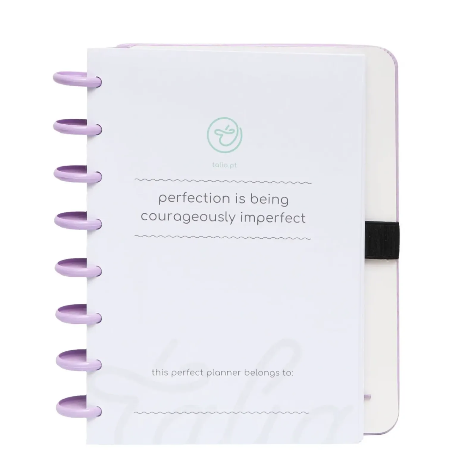 Talia Cadernos E Recargas|Cadernos De Disco > Caderno Smart com Elástico Espiral A5 Pautado Lilás