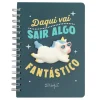 New Mr. Wonderful Caderno Unicórnio Daqui Vai Sair Algo