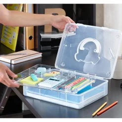 Note! Organização De Escritório > Caixa Arquivo Plástico 32,5x23x9,3cm