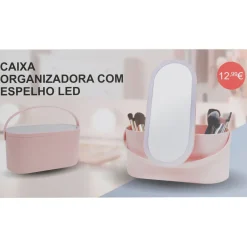 Echo Acessórios > Caixa De Maquilhagem Com Espelho Led