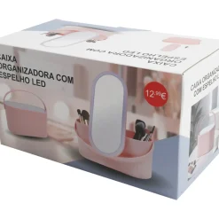 Echo Acessórios > Caixa De Maquilhagem Com Espelho Led