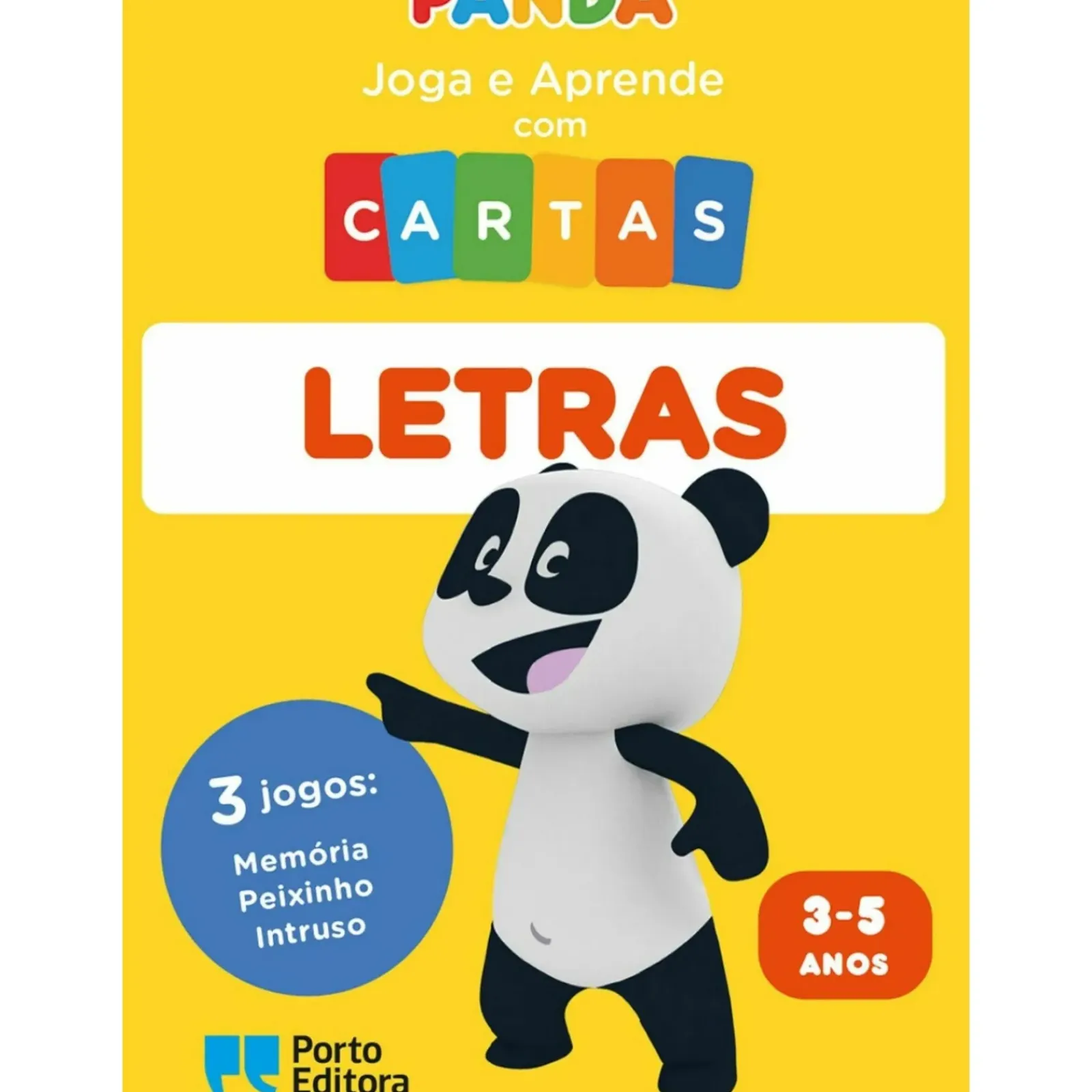 Porto Editora Pré-Escolar > Canal Panda - Joga e Aprende com Cartas - Letras