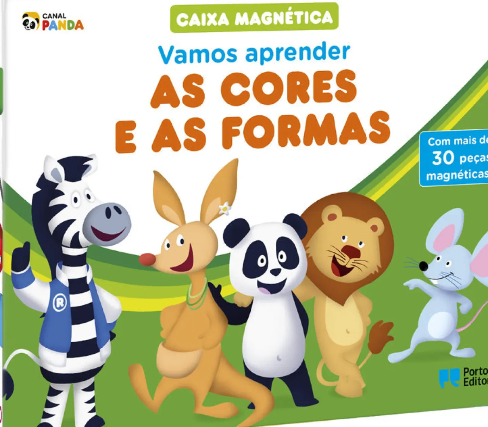 Porto Editora Literatura Infantil > Canal Panda - Vamos Aprender as Cores e as Formas Caixa Magnética