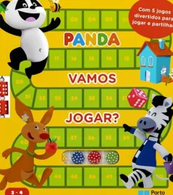 Porto Editora Canal Panda - Vamos Jogar? - com 5 Jogos de Tabuleiro para Jogar e Partilhar