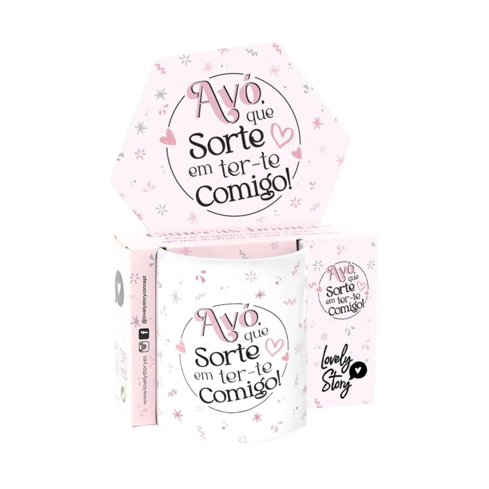 Clearance Lovely Story Caneca - Avó, Que Sorte Em Ter-Te Comigo