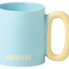 Kasa Canecas > Caneca Azul com Asa Amarela Creative