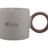 Kasa Lancheiras|Lancheiras > Caneca Cinza Love com Asa Castanha