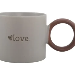 Kasa Lancheiras|Lancheiras > Caneca Cinza Love com Asa Castanha