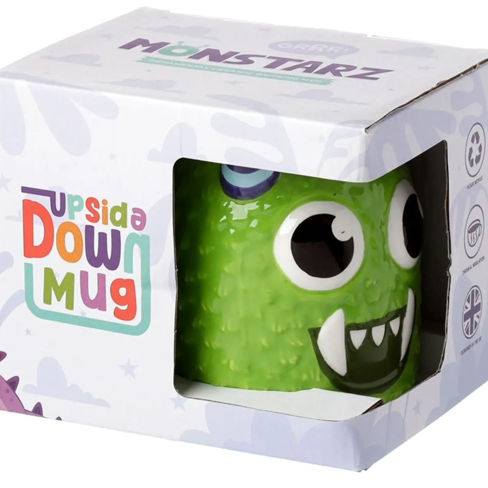 Clearance Puckator Caneca Invertida - Monstros Verde
