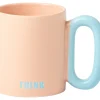 Online Kasa Caneca Laranja com Asa Azul Think