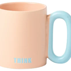 Online Kasa Caneca Laranja com Asa Azul Think