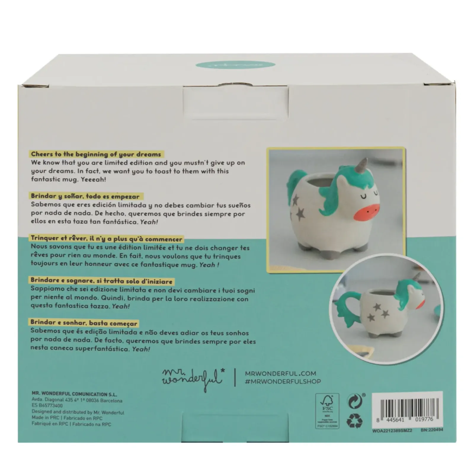 Online Mr. Wonderful Caneca Magic Collection - Unicórnio