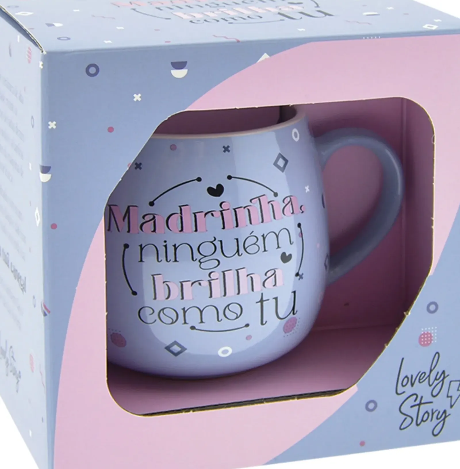 Lovely Story Caneca 400ml - Madrinha, Ninguém Brilha Como Tu