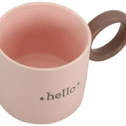 Kasa Lancheiras|Lancheiras > Caneca Rosa Hello com Asa Castanha