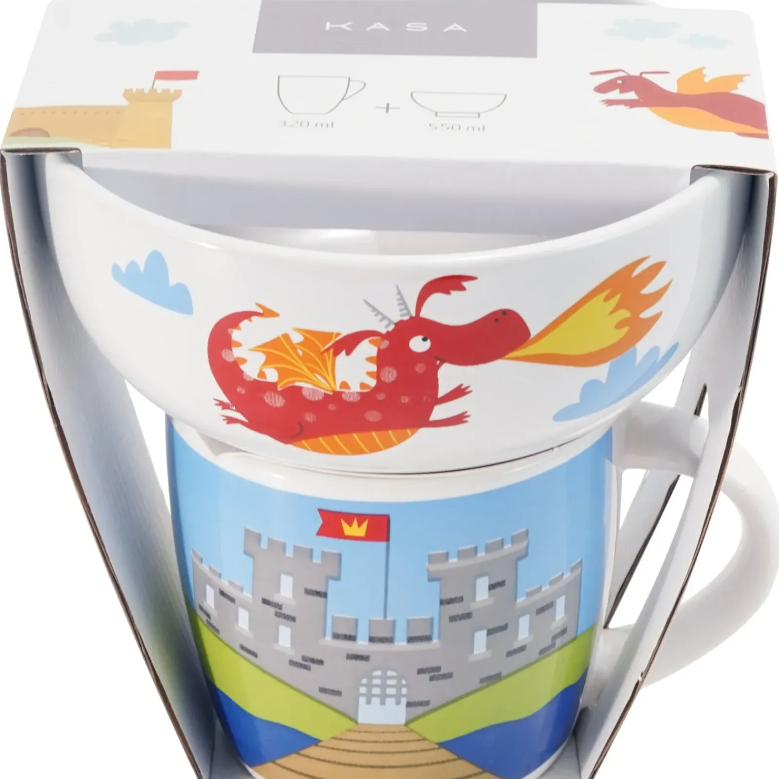 Hot Kasa Caneca + Taça Dinossauro