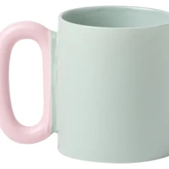 Kasa Caneca Verde com Asa Rosa Lively