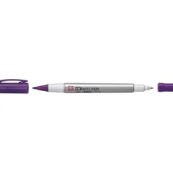 Sakura Brush Pen > Caneta Permanente Dupla Identi Pen Purpura Sak