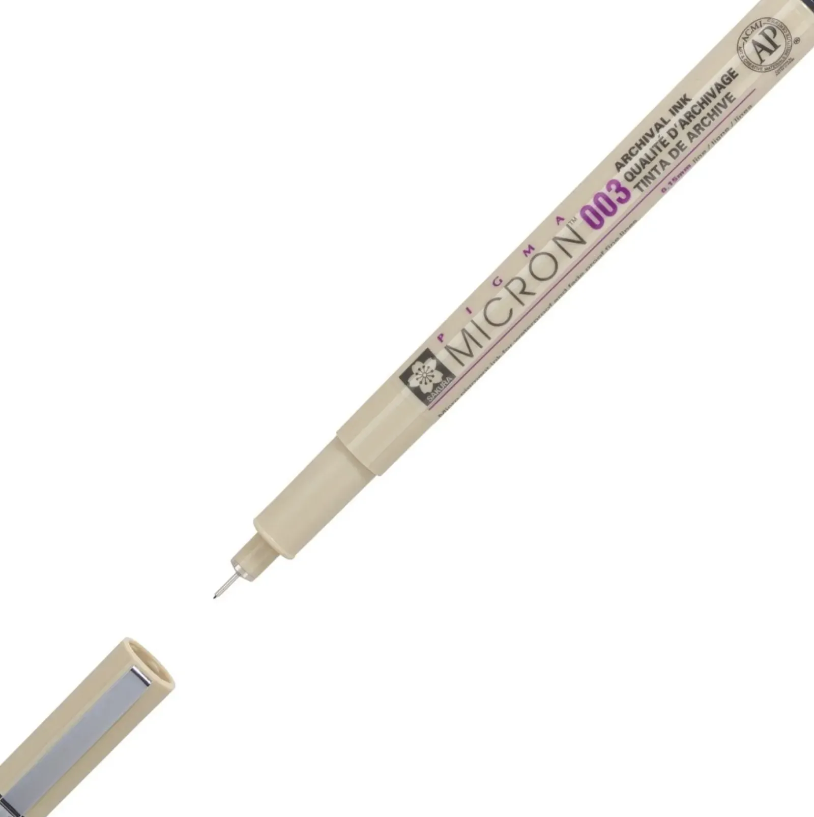 Outlet Sakura Caneta Pigma Micron 003 Cor Preta