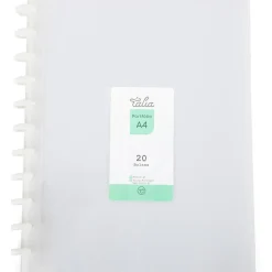 Talia Cadernos De Disco|Capas E Classificadores > Capa Catálogo A4 20 Bolsas Transparentes