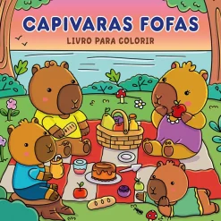 Porto Editora Tempos Livres > Capivaras Fofas - Livro de Colorir