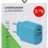 Wesdar Eletrónica > Carregador Tomada Com Entrada Usb E Type
