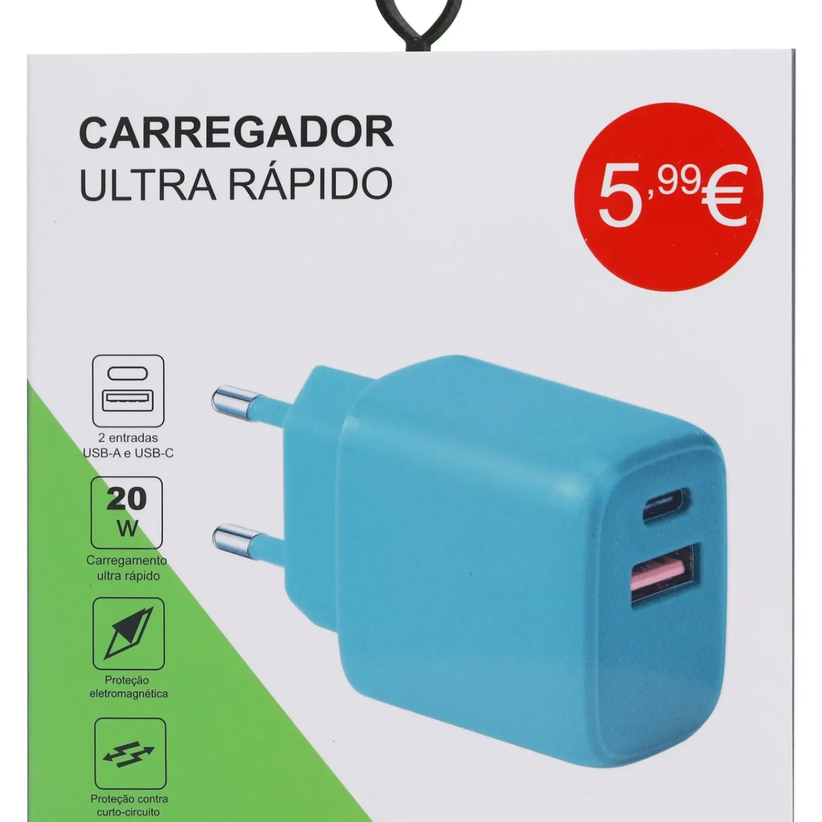 Wesdar Eletrónica > Carregador Tomada Com Entrada Usb E Type