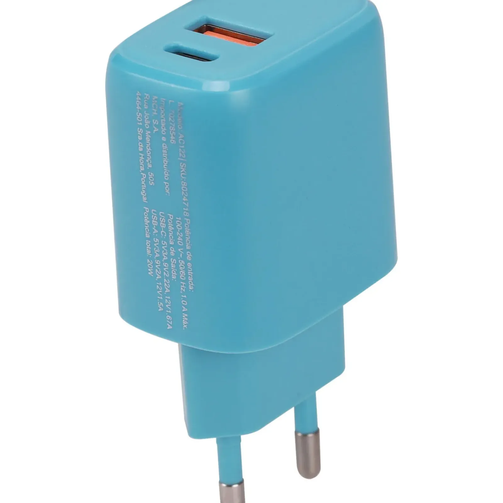 Wesdar Eletrónica > Carregador Tomada Com Entrada Usb E Type