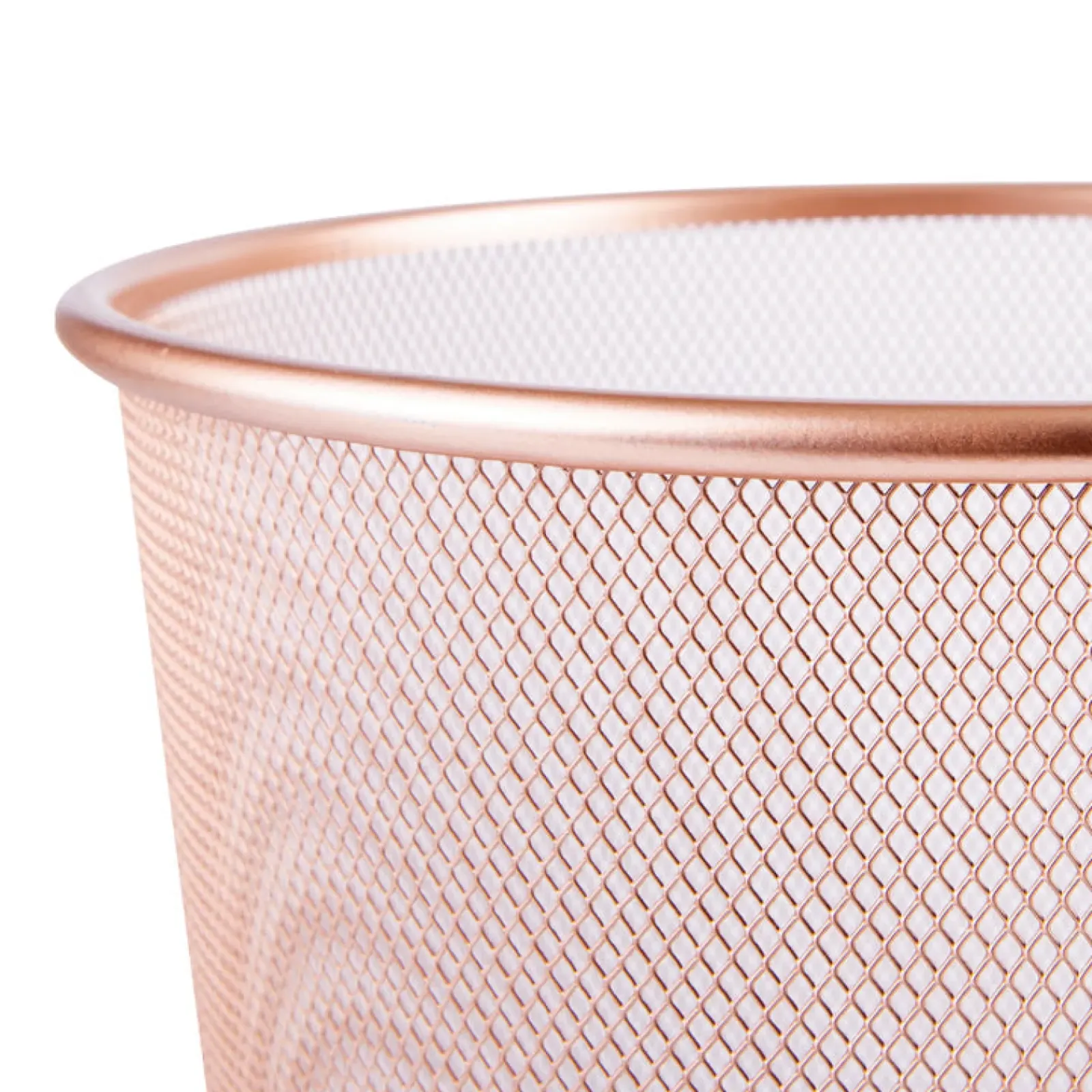 Note! Organização De Escritório > Cesto Papeis Rose Gold