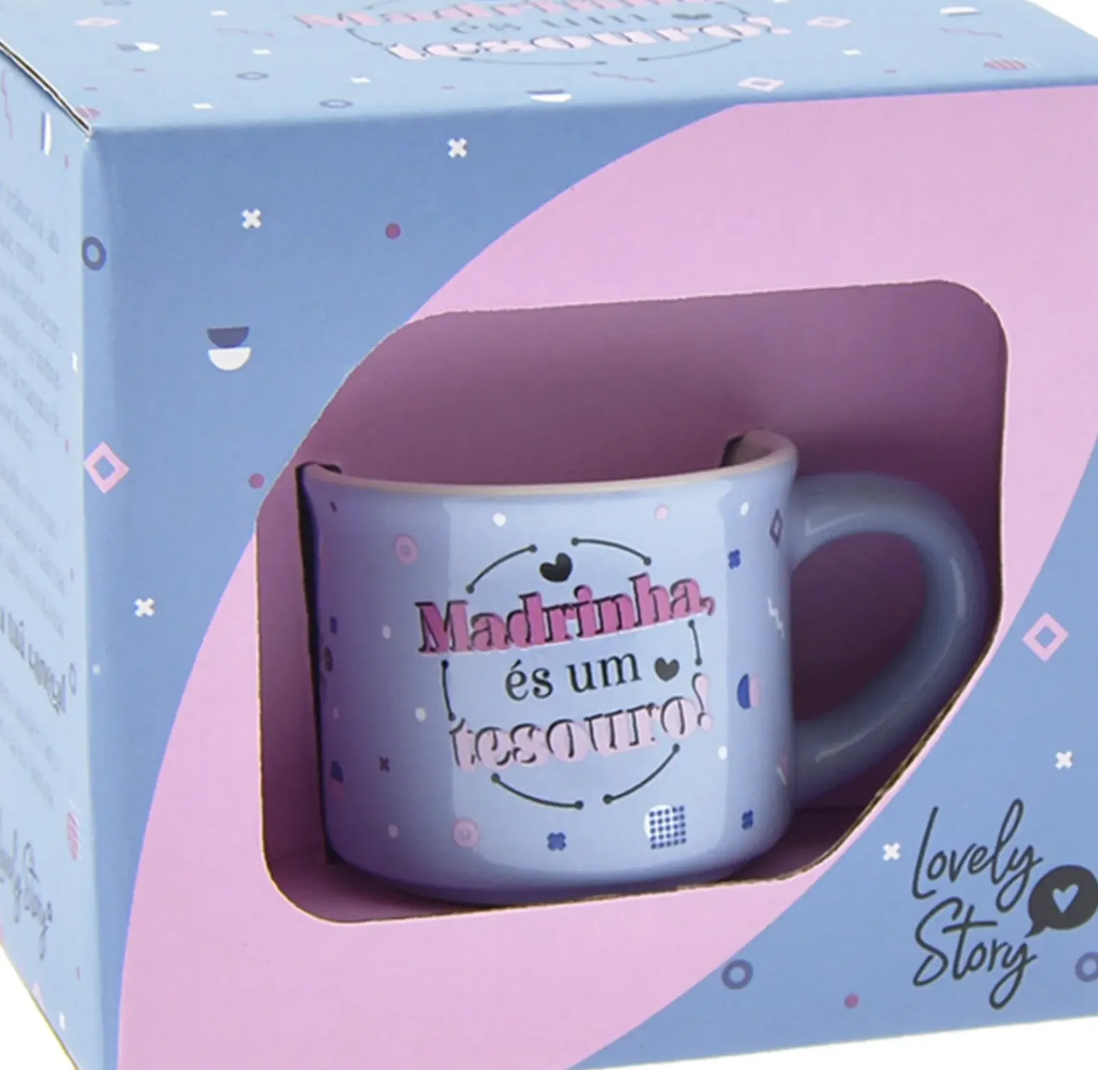 Lovely Story Canecas > Chávena 50ml - Madrinha, És Um Tesouro