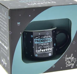 Lovely Story Canecas > Chávena 50ml - Melhor Padrinho Merece Bom Cafezinho