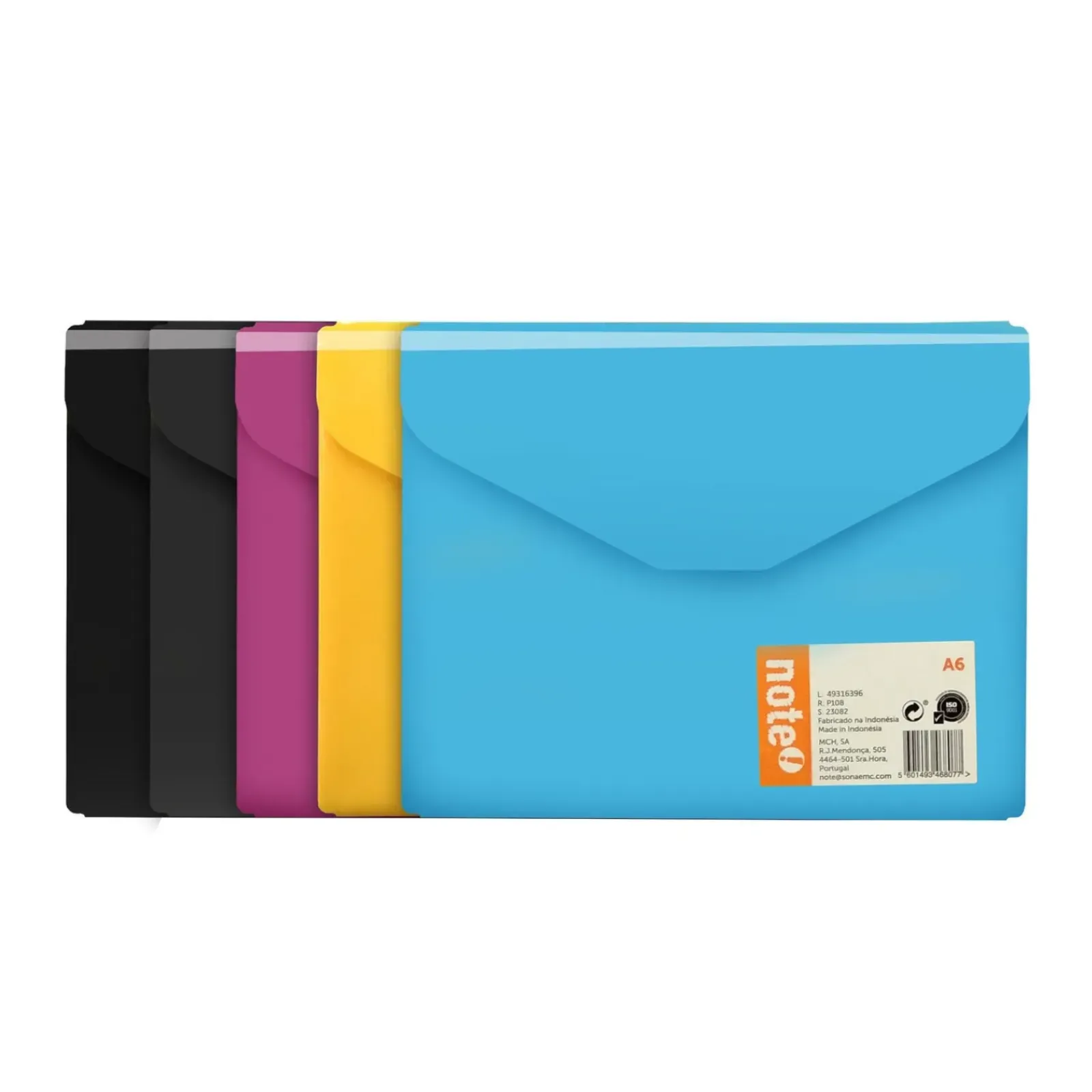 Online Note! Classificador Envelope com Mola A6 (várias cores)