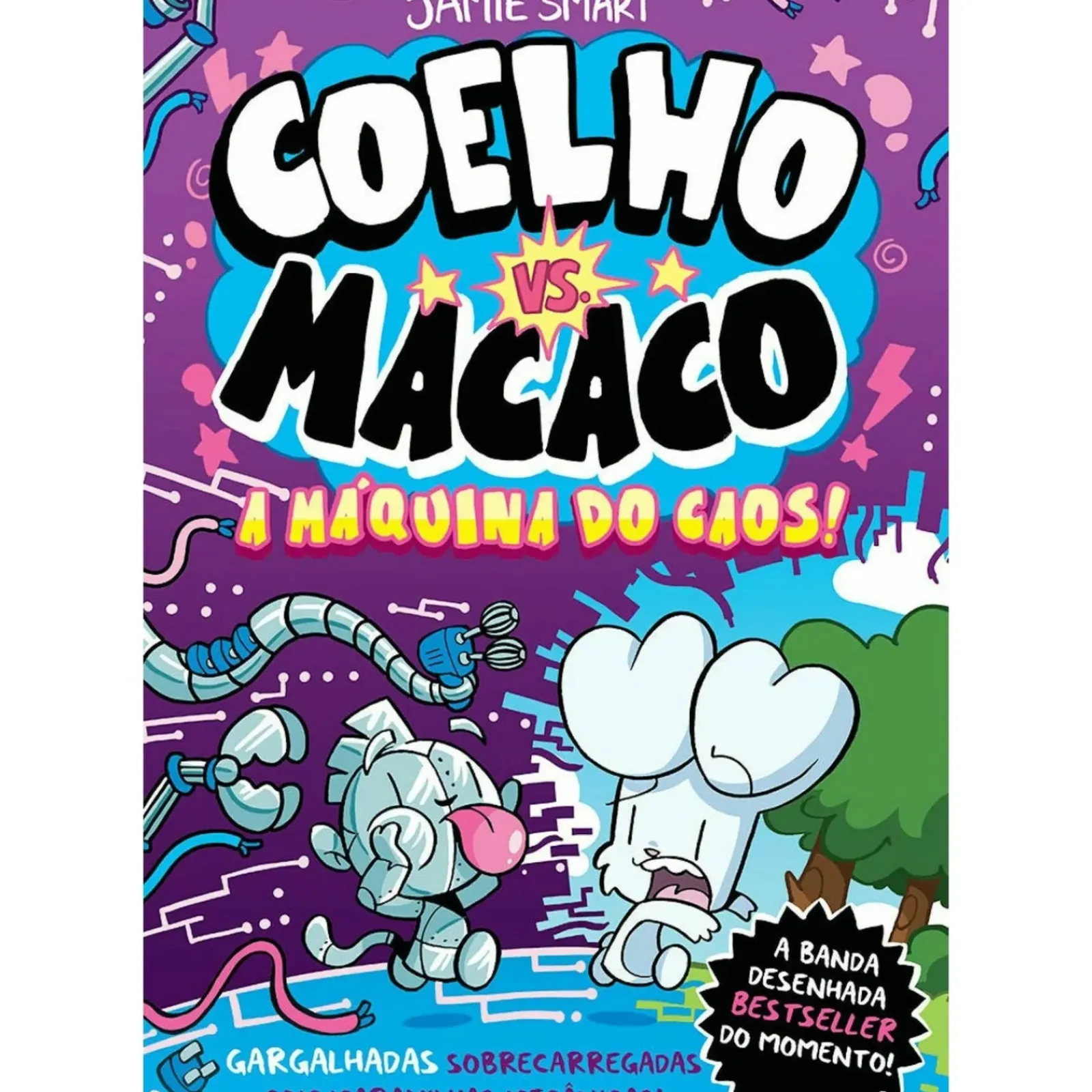 Porto Editora Banda Desenhada E Novelas Gráficas > Coelho Vs. Macaco - A Máquina do Caos!