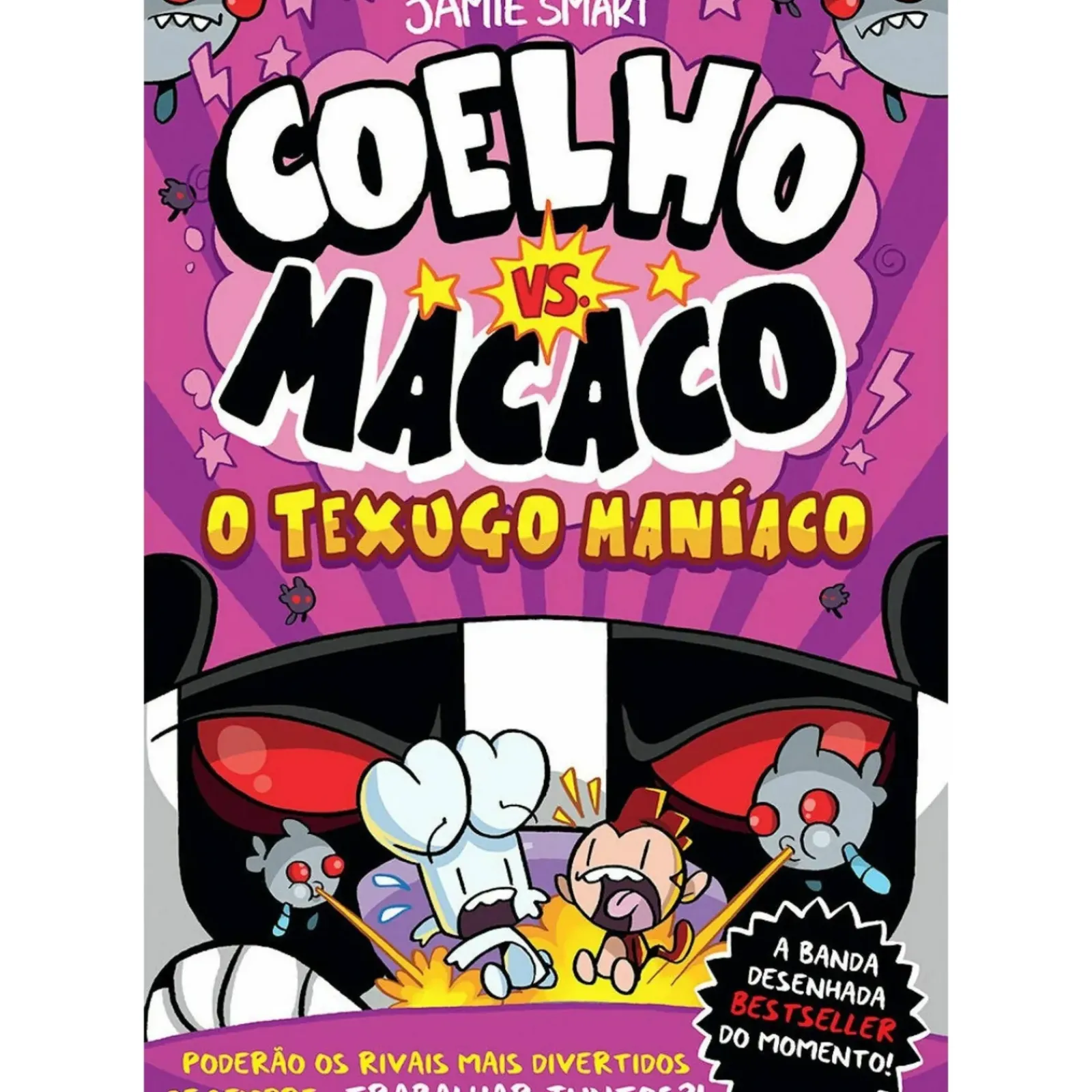 Porto Editora Banda Desenhada E Novelas Gráficas > Coelho Vs. Macaco - o Texugo Maníaco
