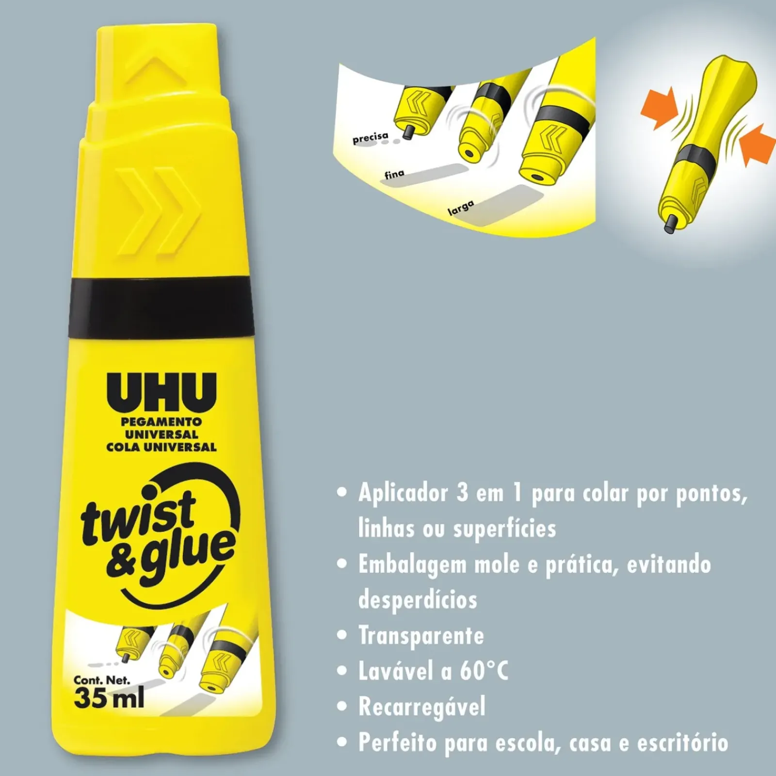 Uhu Colas E Fita-Colas > Cola Twist And Glue 35ml