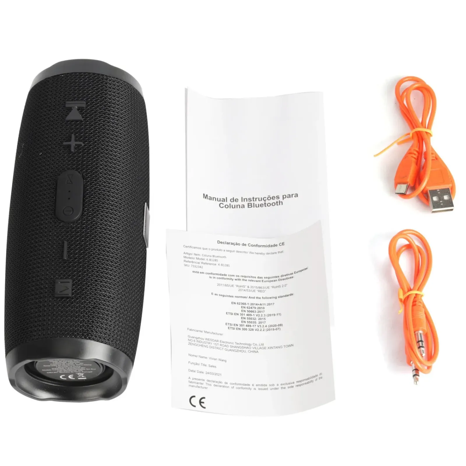 Wesdar Eletrónica > Coluna Bluetooth 3W