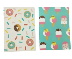 Cuties Cadernos E Blocos > Conj 2 Cadernos - Donuts Sortido