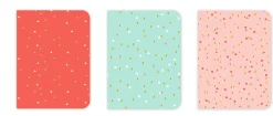 Outlet Fabulousrainbow Conjunto 3 Cadernos A6 - Gold (artigo sortido)