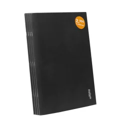 Sale Note! Conjunto 4 Cadernos Agrafados Pautados A4 Pretos