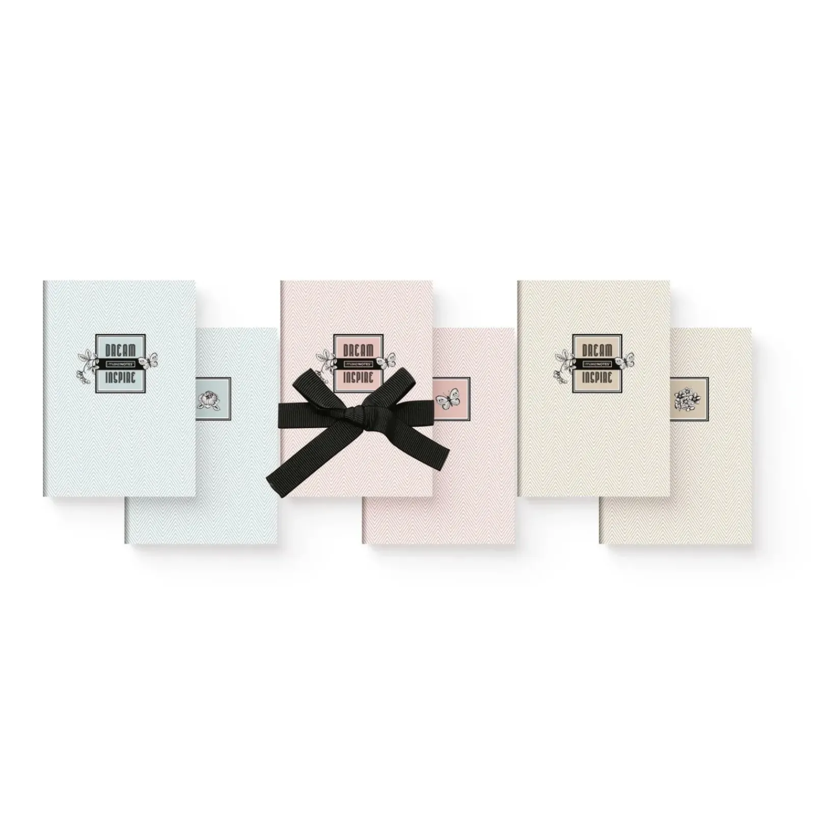 Make Notes Cadernos E Recargas > Conjunto 3Cadernos Agrafados 9X14Cm Dream & Inspire