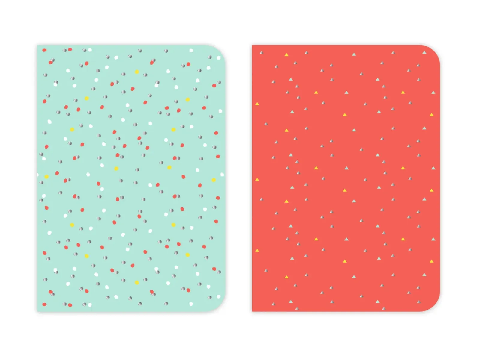 Fabulousrainbow Cadernos E Blocos > Conjunto 2 Cadernos A5 - Silver (artigo sortido)