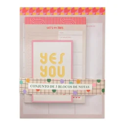 Fabulousrainbow Cadernos E Blocos > Conjunto 3 Cadernos