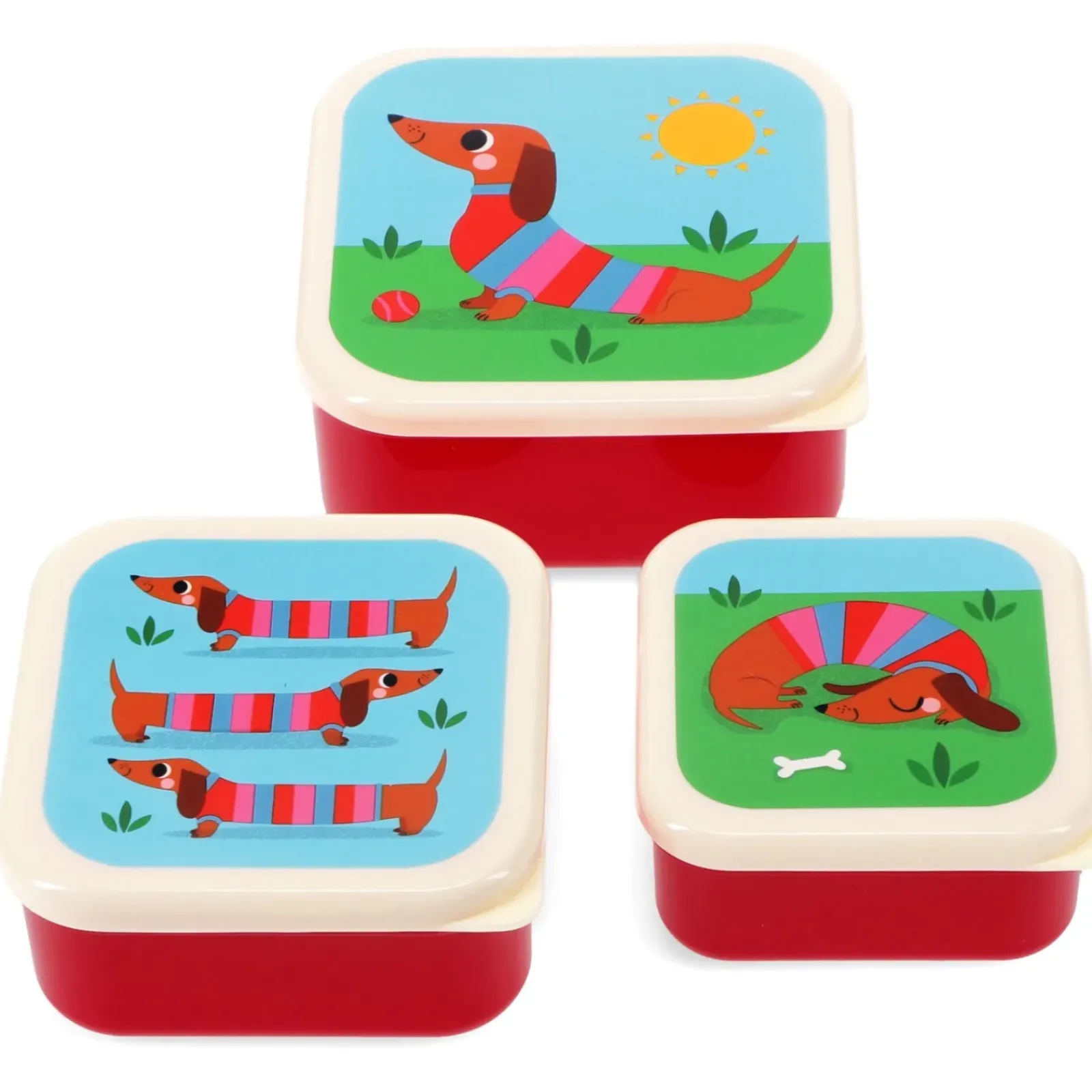 Sale Rex Conjunto 3 Caixa Lanche - Sausage Dog