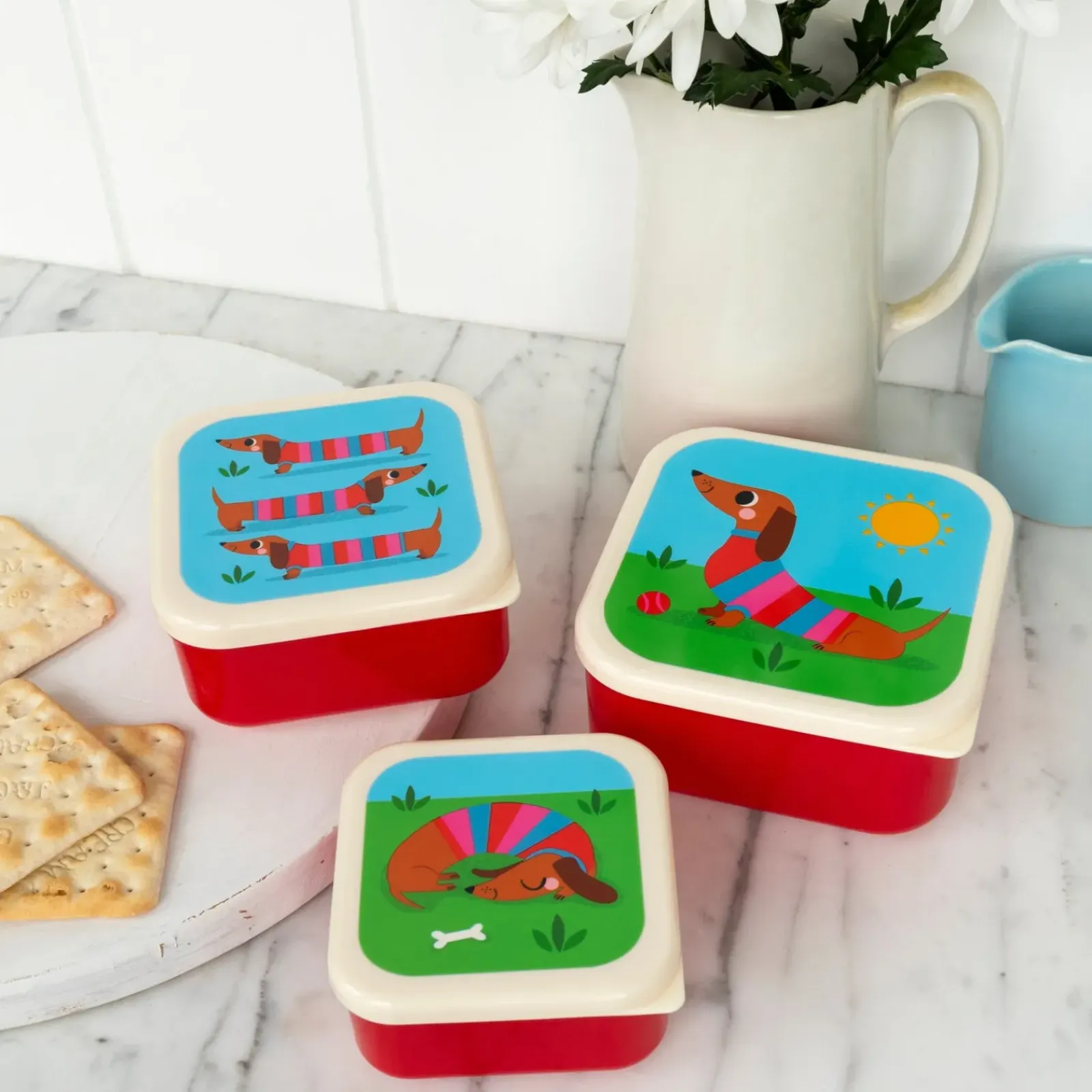 Sale Rex Conjunto 3 Caixa Lanche - Sausage Dog